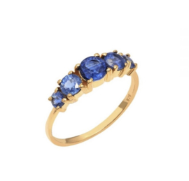 Kyanite Multi Stone Ring Gold Vermeil