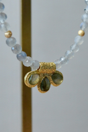 Siena Rumi Labradorite Necklace Gold Plated