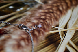 Rosequartz Sterling Silver Bracelet / Armband