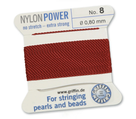 Griffin Rijgdraad Nylon Power, Granaat