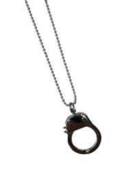 Handcuff Necklace Stainless Steel Silver / Ketting