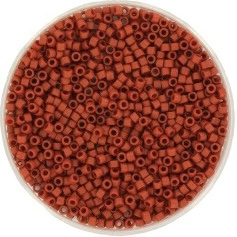 Miyuki Delica 2 mm Opaque Glazed Frosted Red 2288