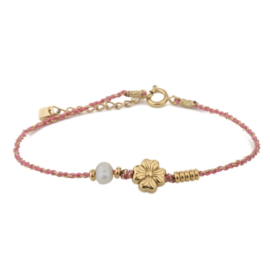 Cord & Clover Armband Roze