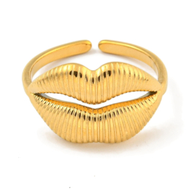 Lip Ring - Stainless Steel Goud