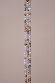 Roze Opaal 2 mm Facet Kralen