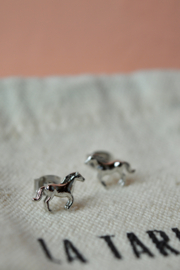 Mustang Oorstekers - Silver Plated