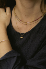 La Tarifa Natural Beaded  Set / Purple Gold