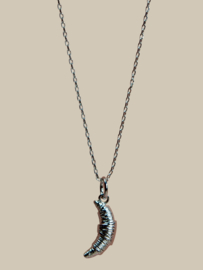 Croissant Ketting - Silver Plated