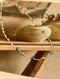 Turquoise Necklace Sterling Silver 