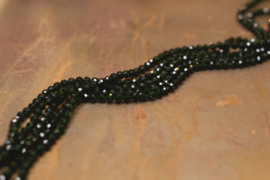 Groene Goudsteen 3 mm Facet Kralen