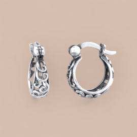 Filigree Hoops Sterling Silver