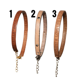 Dalmatian Collection Leather Bracelet