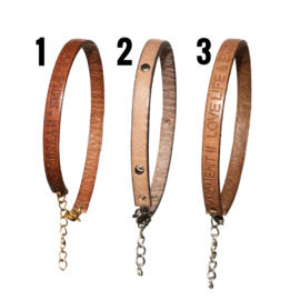 Dalmatian Collection Leather Bracelet (1pc)