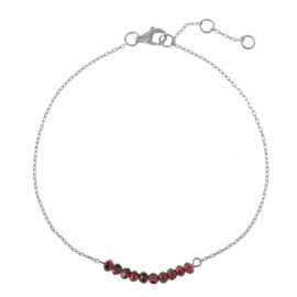 Garnet Sterling Silver Bracelet / Armband