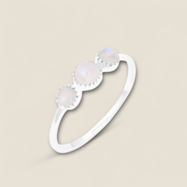 Jiya Moonstone Ring Sterling Silver