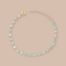 Amazonite Harmonic Bracelet / Gold Vermeil