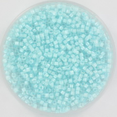 Miyuki Delica 2 mm Lined Luster Crystal Aqua 11-78