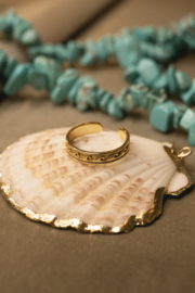 Waves Toe Ring Gold Vermeil