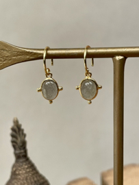 Armelle Labradorite Gold Vermeil Earrings / Muja Juma