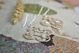 Boho Klaver Oorbellen - Silver Plated