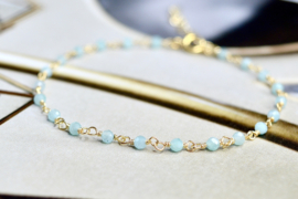 Amazonite Harmonic Bracelet / Gold Vermeil