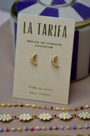 Tiny Croissant Earstuds Gold Plated