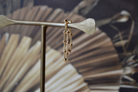 Gold Plated Chain Earstuds / Oorstekers