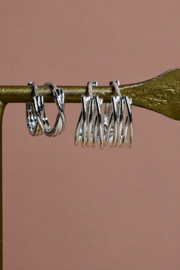 Elara Hoop Oorbellen - Silver Plated