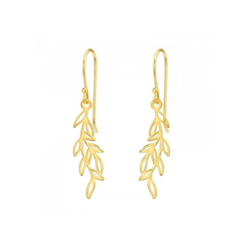 Leaf Earrings Gold Vermeil