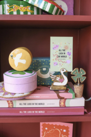 Klein Doosje Geel Met Witte Duif / ATLITW