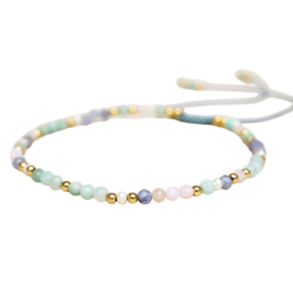 Calmness Stones Gold Plated Bracelet / Muja Juma Armband