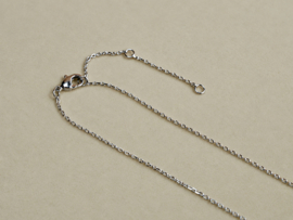 Croissant Ketting - Silver Plated