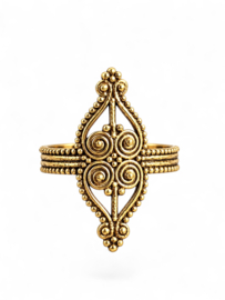 Tribal Filigree Ring - Brass