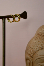 Luna Huggie Hoops 11mm - Gold Vermeil