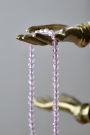 Rozenkwarts 3 mm Facet Kralen