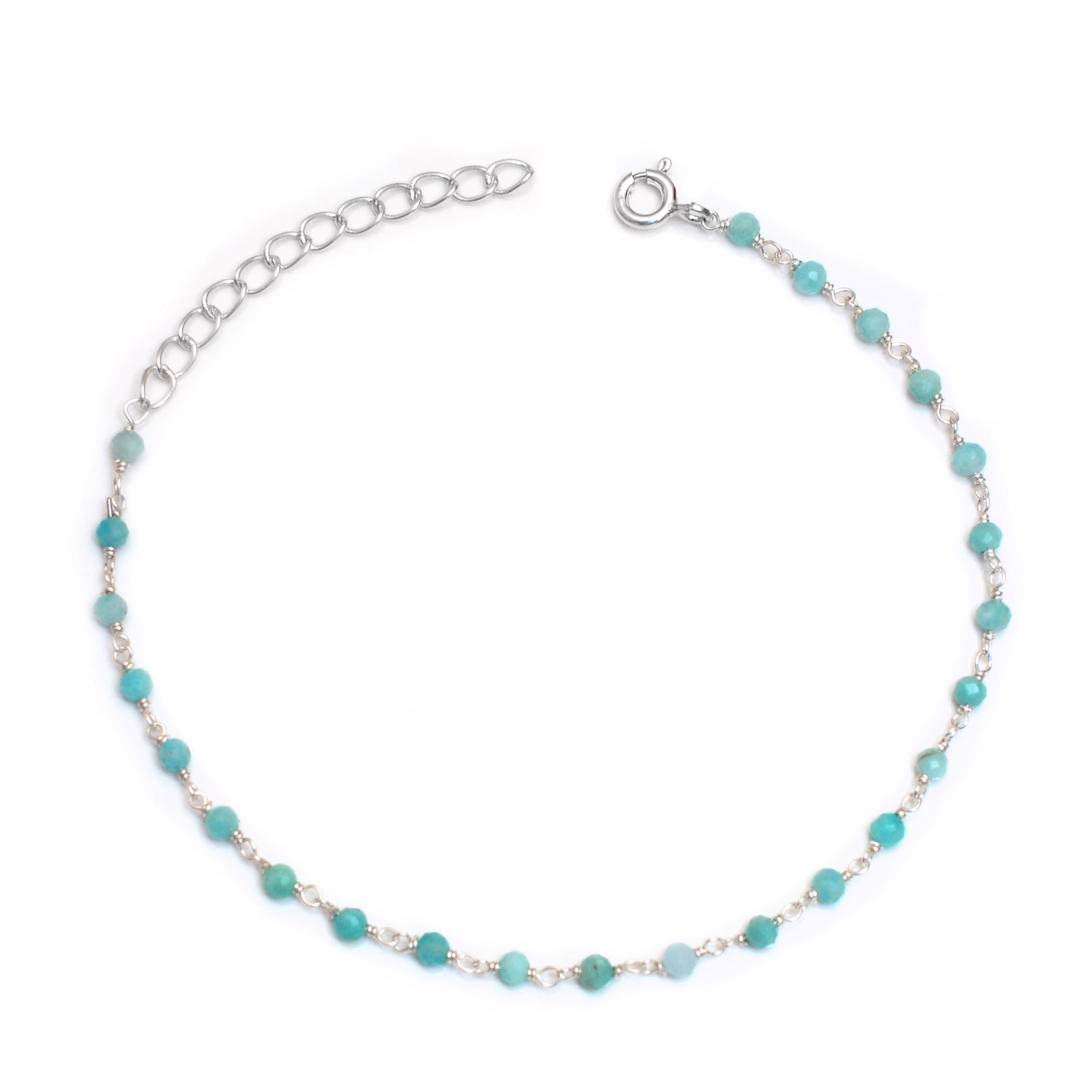 Amazonite Harmonic Bracelet / Sterling Silver