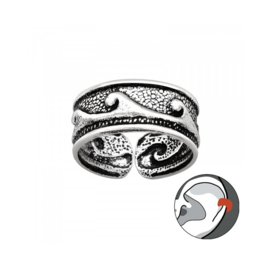 Waves Ear Cuff Sterling Silver