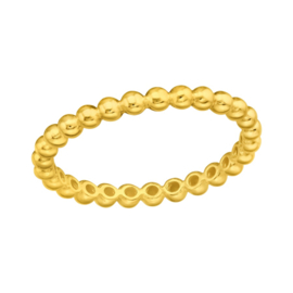 Linked Dots Ring Gold Vermeil