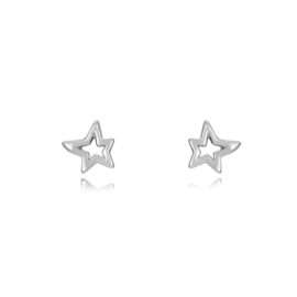 Free Star Ear Studs Sterling Silver / Oorstekers