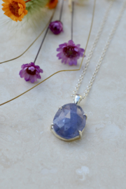 Tanzanite Necklace Sterling Silver