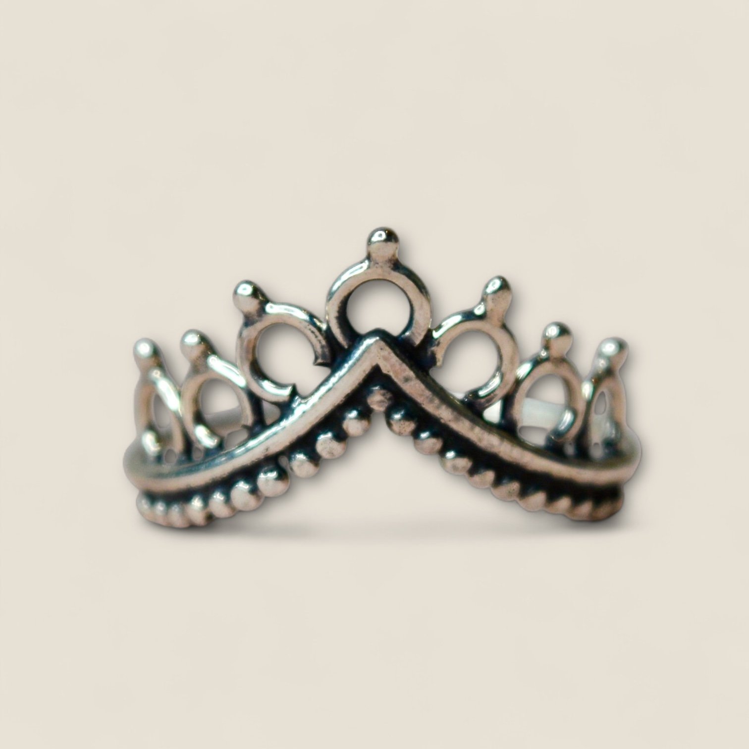 Crown Ring Sterling Silver