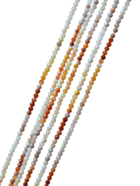 Mix Edelstenen 2 mm Facet Kralen