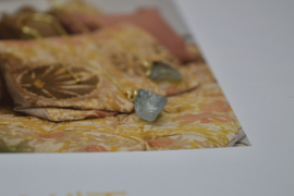 Aquamarijn Earchains - Gold Vermeil