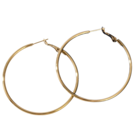 Large Hoops - Stainless Steel Goud