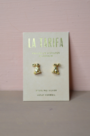 Konijntjes Oorstekers - Gold Plated