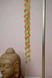 Carneool Sarita Ketting - Gold Plated