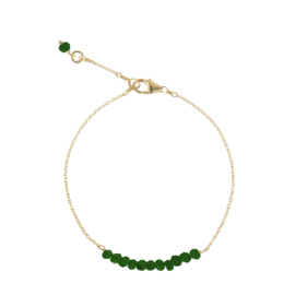 Green Onyx Gold Vermeil Bracelet / Armband