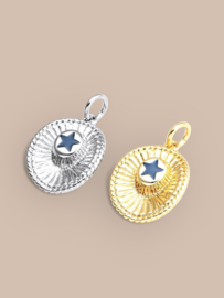 Texas Cowboy Hoed Bedel Gold Plated