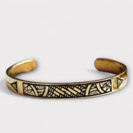 Tribal Brass Bangle