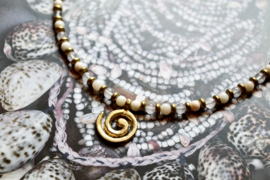 Vanuatu Spiral Ketting - Brass